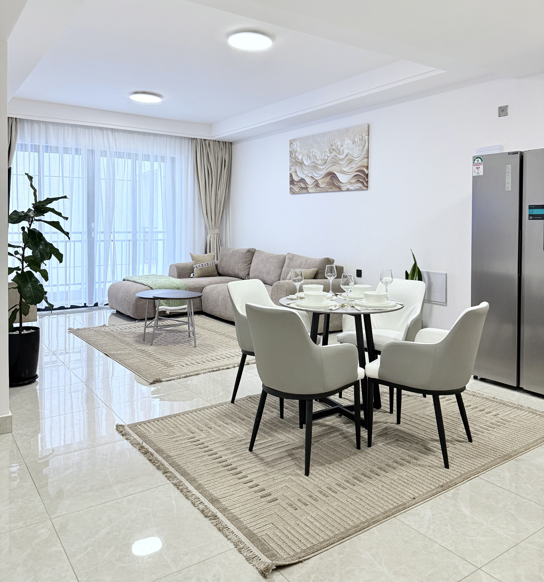 Curated luxury apartment interior